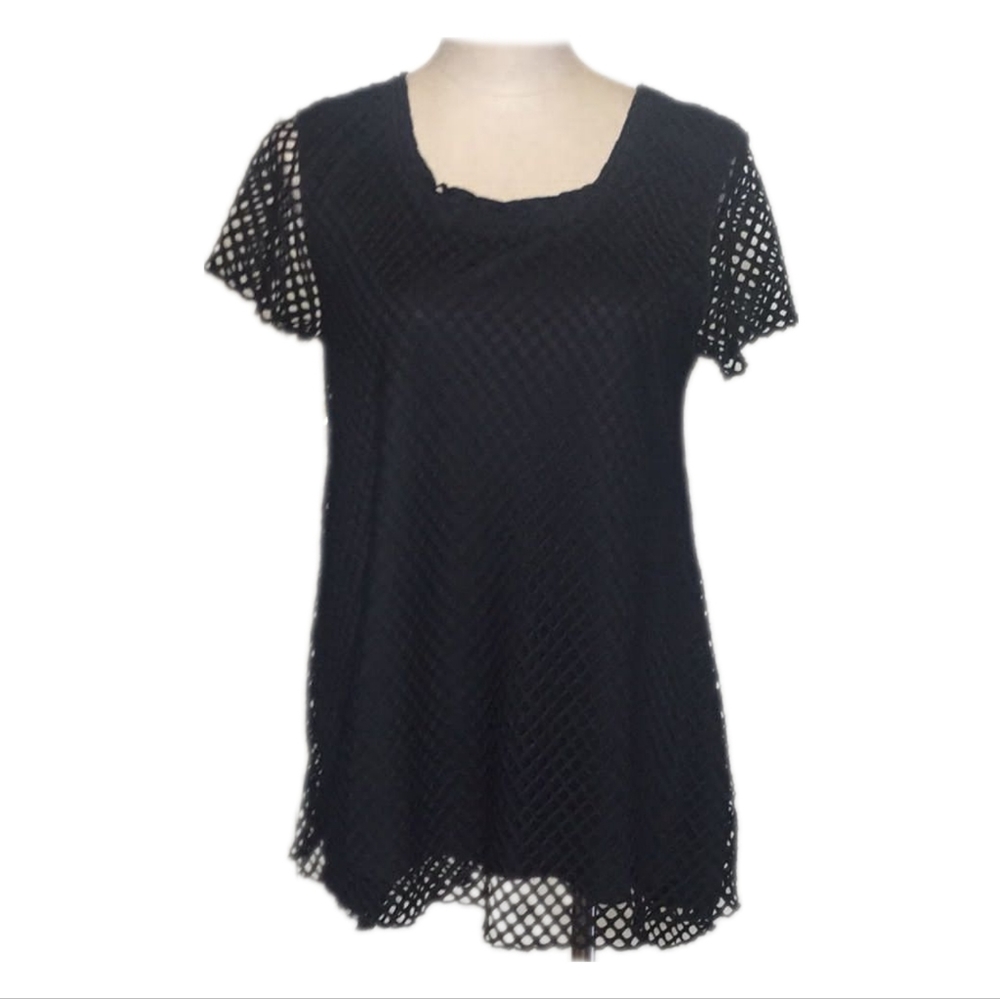 C. Oliver Women’s Black Blouse Sz L